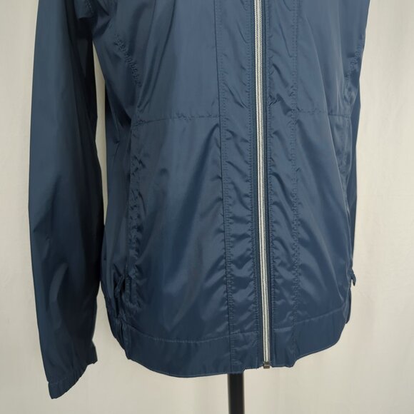 Columbia Blue Windbreaker Jacket Small Hood Outdoor - Picture 3 of 10